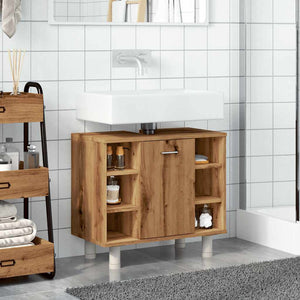 vidaXL Bathroom Cabinet Artisan Oak 60x32x53.5 cm Engineered Wood