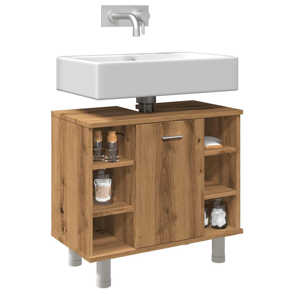 vidaXL Bathroom Cabinet Artisan Oak 60x32x53.5 cm Engineered Wood