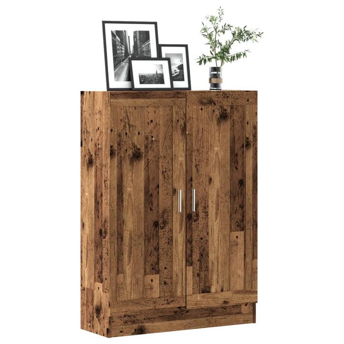 vidaXL Book Cabinet Old Wood 82.5x30.5x115 cm Engineered Wood