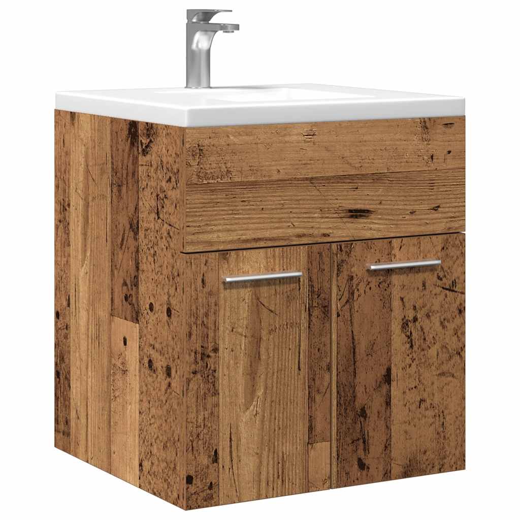 vidaXL Bathroom Sink Cabinet Old Wood 41x38.5x46 cm Engineered Wood