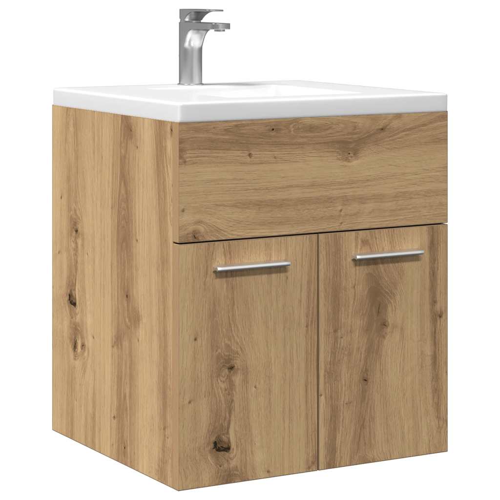 vidaXL Bathroom Sink Cabinet Artisan Oak 41x38.5x46 cm Engineered Wood