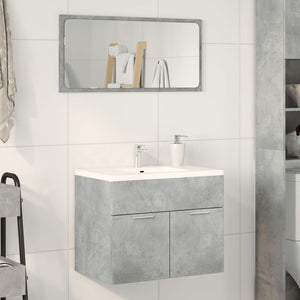 vidaXL Sink Cabinet Concrete Grey 60x38.5x46 cm Engineered Wood