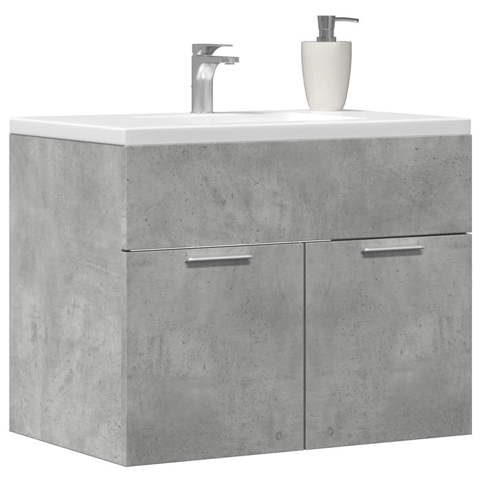 vidaXL Sink Cabinet Concrete Grey 60x38.5x46 cm Engineered Wood