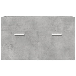 vidaXL Sink Cabinet Concrete Grey 80x38.5x46 cm Engineered Wood