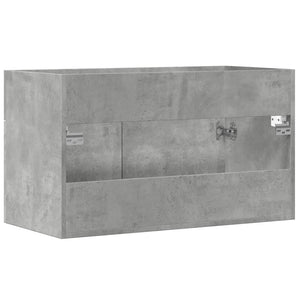 vidaXL Sink Cabinet Concrete Grey 80x38.5x46 cm Engineered Wood