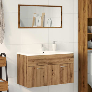 vidaXL Bathroom Sink Cabinet Artisan Oak 80x38.5x46 cm Engineered Wood