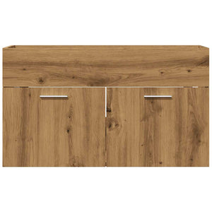 vidaXL Bathroom Sink Cabinet Artisan Oak 80x38.5x46 cm Engineered Wood