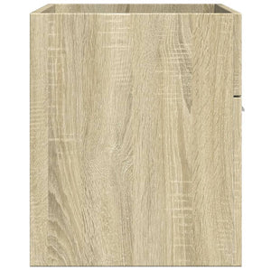 vidaXL Bathroom Sink Cabinet Sonoma Oak 90x38.5x46 cm Engineered Wood