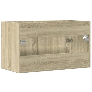 vidaXL Bathroom Sink Cabinet Sonoma Oak 90x38.5x46 cm Engineered Wood