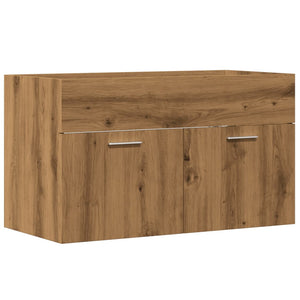 vidaXL Bathroom Sink Cabinet Artisan Oak 90x38.5x46 cm Engineered Wood