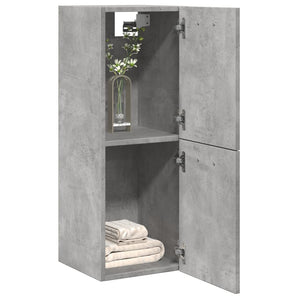 vidaXL Bathroom Hanging Cabinet Concrete Grey 30x30x80 cm Engineered Wood