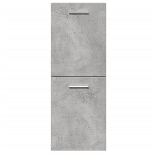 vidaXL Bathroom Hanging Cabinet Concrete Grey 30x30x80 cm Engineered Wood