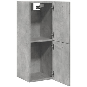 vidaXL Bathroom Hanging Cabinet Concrete Grey 30x30x80 cm Engineered Wood