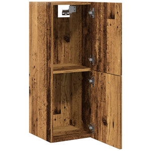 vidaXL Bathroom Hanging Cabinet Old Wood 30x30x80 cm Engineered Wood