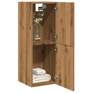 vidaXL Bathroom Hanging Cabinet Artisian Oak 30x30x80 cm Engineered Wood