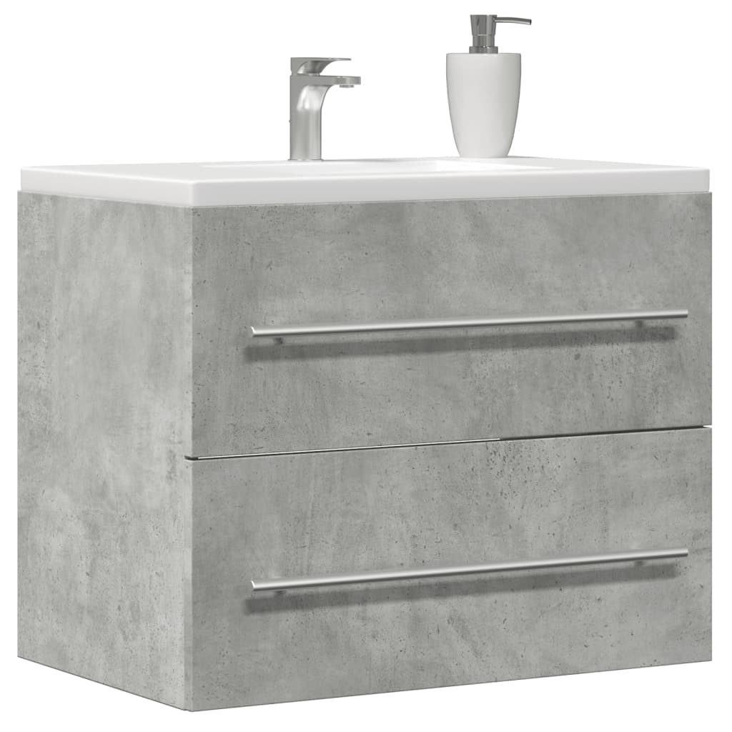 vidaXL Sink Cabinet Concrete Grey 60x38.5x48 cm Engineered Wood