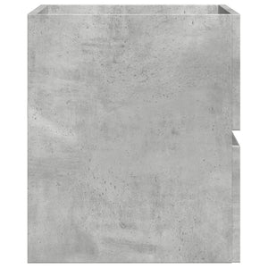 vidaXL Bathroom Cabinet Concrete Grey 60x38.5x45 cm Engineered Wood