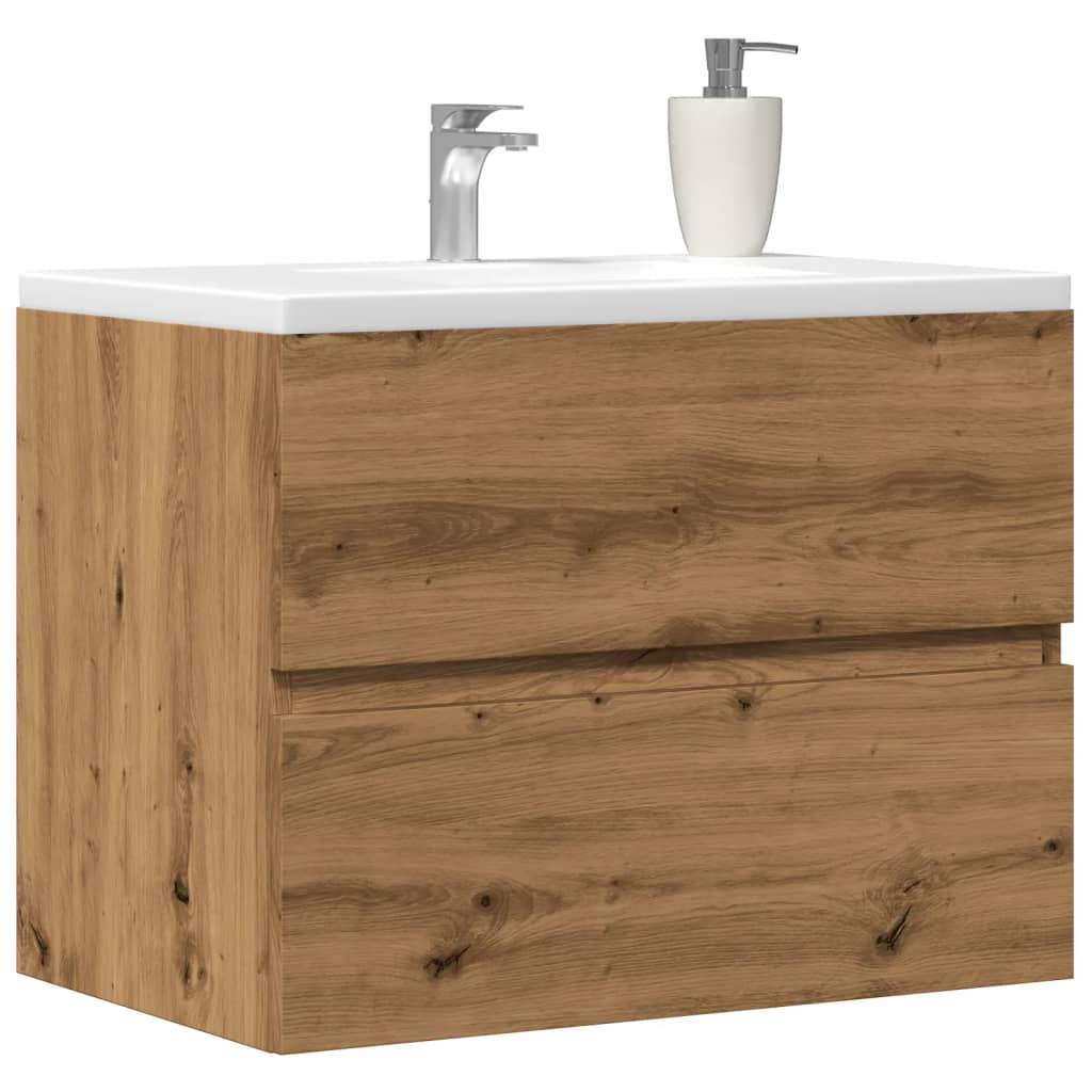 vidaXL Bathroom Cabinet Artisan Oak 60x38.5x45 cm Engineered Wood