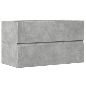 vidaXL Bathroom Hanging Cabinet Concrete Grey 80x38.5x45 cm Engineered Wood