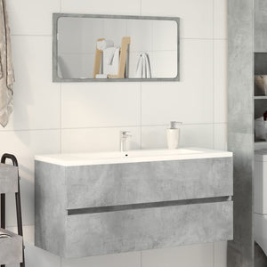 vidaXL Sink Cabinet Concrete Grey 100x38.5x45 cm Engineered Wood