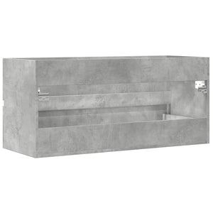 vidaXL Sink Cabinet Concrete Grey 100x38.5x45 cm Engineered Wood