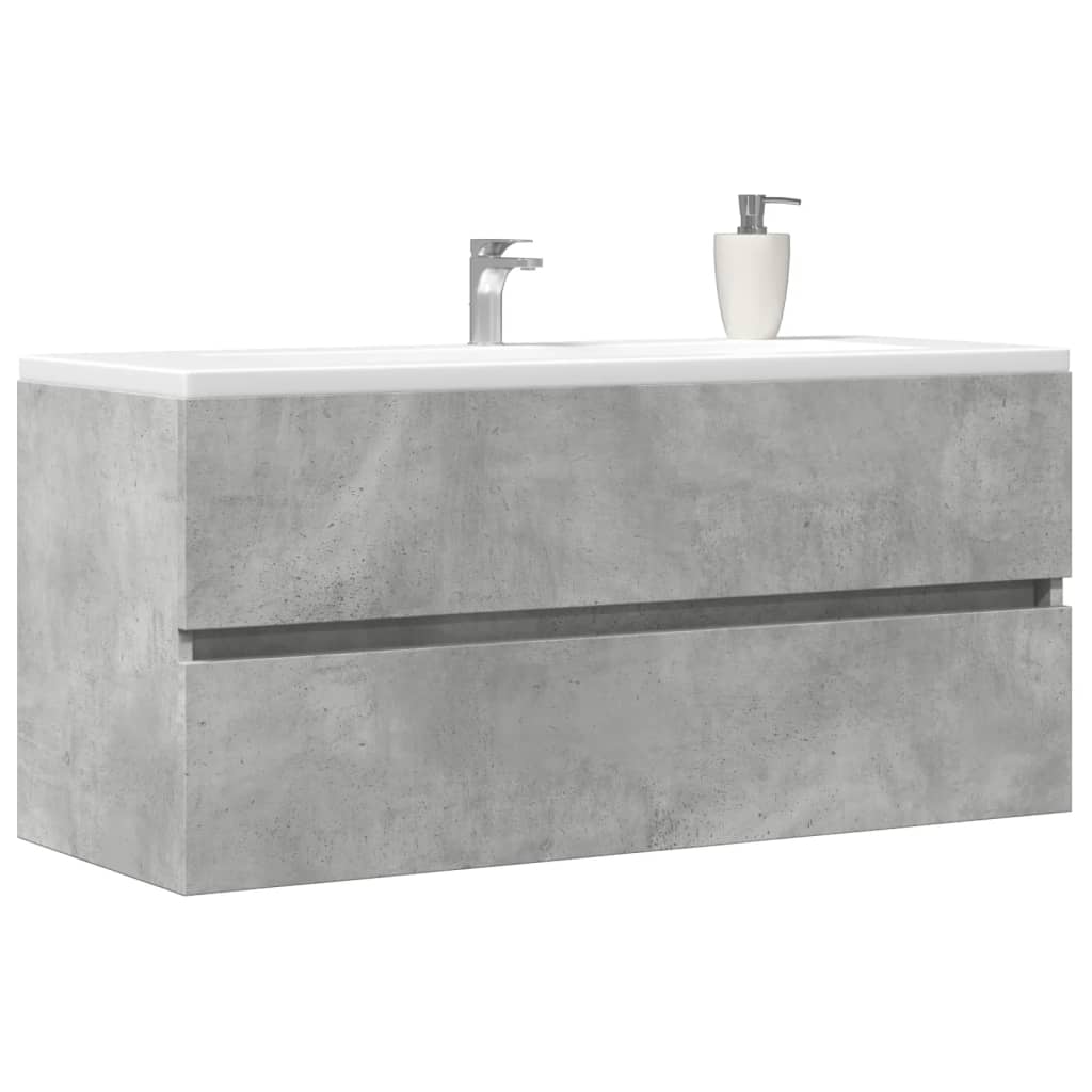 vidaXL Sink Cabinet Concrete Grey 100x38.5x45 cm Engineered Wood