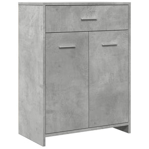 vidaXL Bathroom Cabinet Concrete Grey 60x33x80 cm Engineered Wood