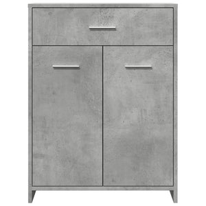 vidaXL Bathroom Cabinet Concrete Grey 60x33x80 cm Engineered Wood