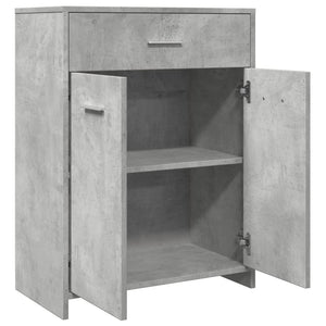 vidaXL Bathroom Cabinet Concrete Grey 60x33x80 cm Engineered Wood