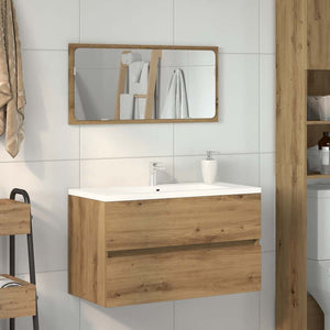 vidaXL Bathroom Cabinet with Mirror Artisan Oak Engineered Wood