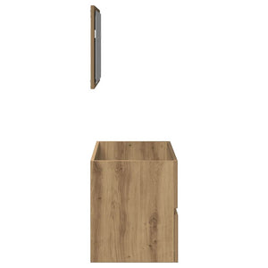 vidaXL Bathroom Cabinet with Mirror Artisan Oak Engineered Wood