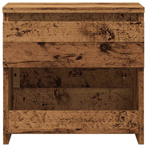 vidaXL Bedside Cabinet Old Wood 40x30x39 cm Engineered Wood