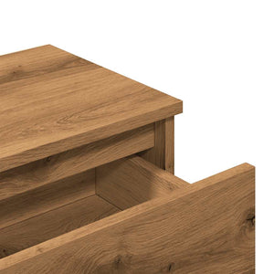 vidaXL Bedside Cabinet Artisan Oak 40x30x39 cm Engineered Wood