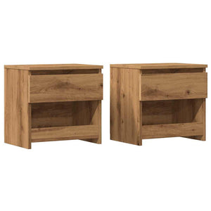 vidaXL Bedside Cabinets 2 pcs Artisan Oak 40x30x39 cm Engineered Wood