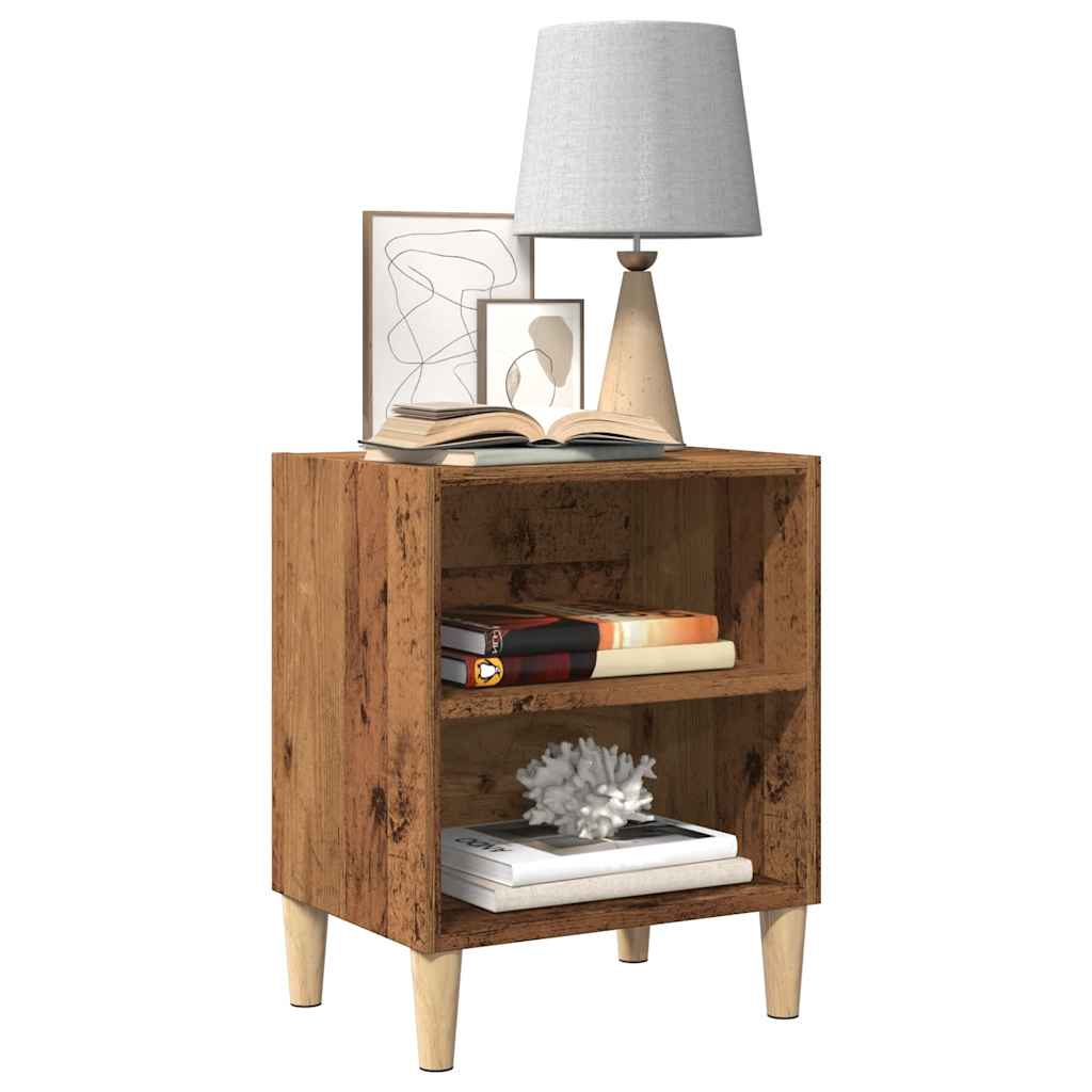 vidaXL Bedside Cabinets 2 pcs Old Wood 40x30x50 cm Engineered Wood