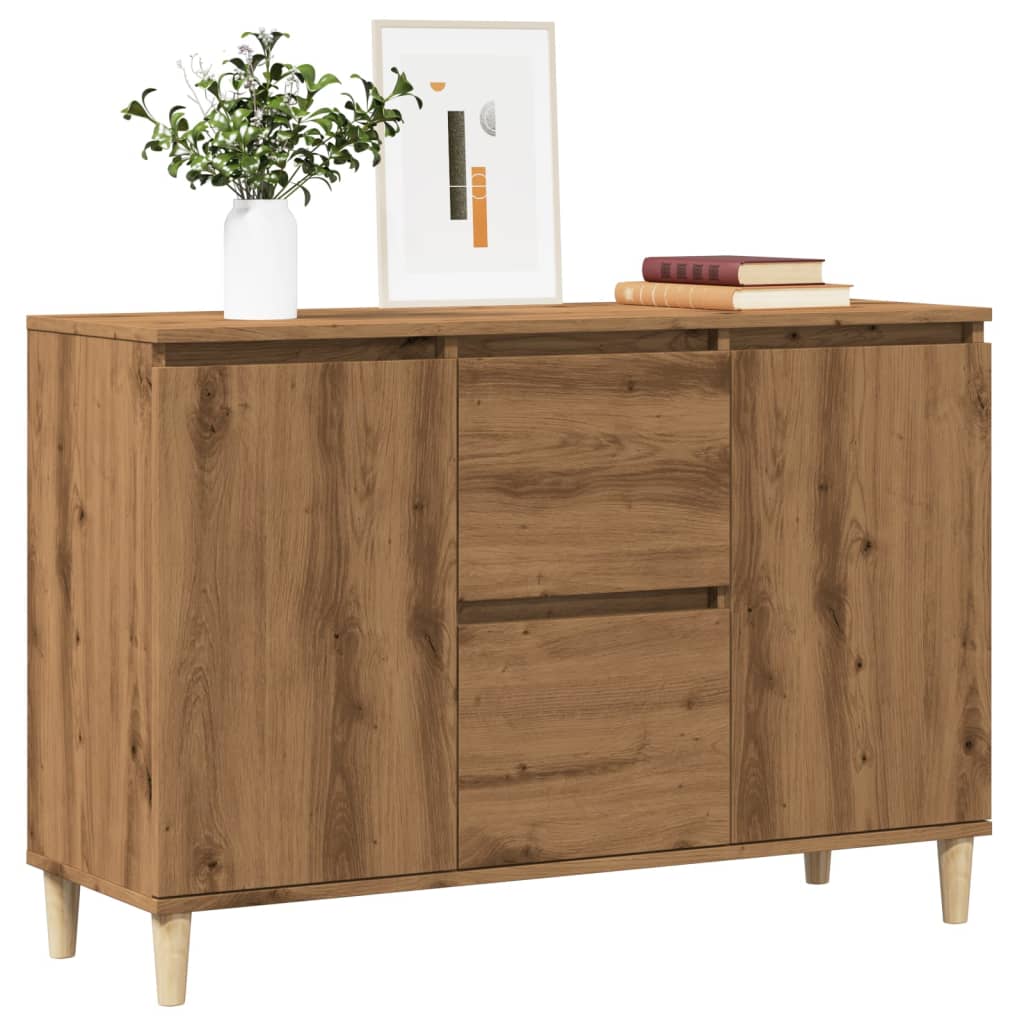 vidaXL Sideboard Artisan Oak 102x35x70 cm Engineered Wood