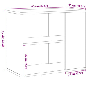 vidaXL Side Cabinet Old Wood 60x30x50 cm Engineered Wood