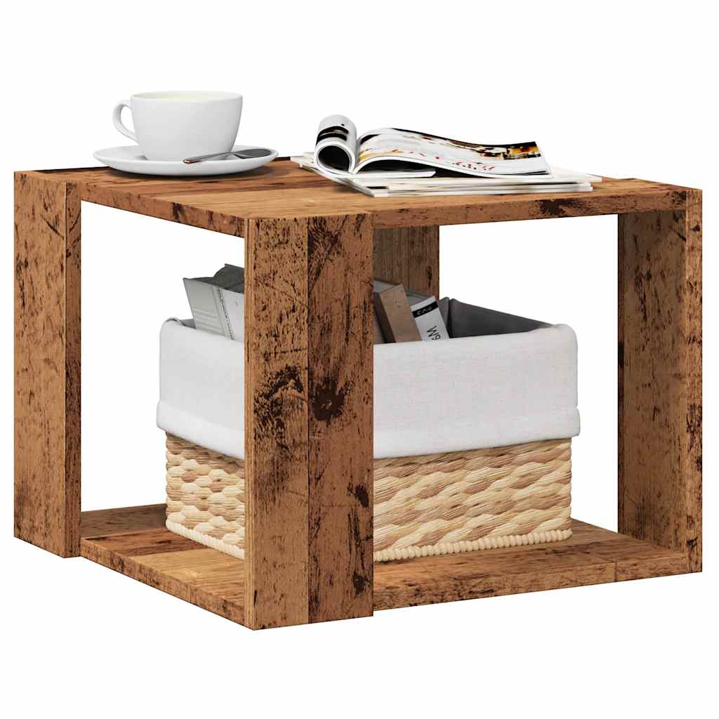 vidaXL Coffee Table Old Wood 40x40x30 cm Engineered Wood