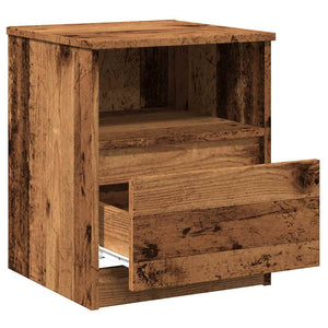 vidaXL Bedside Cabinets 2 pcs Old Wood 40x40x50 cm Engineered Wood