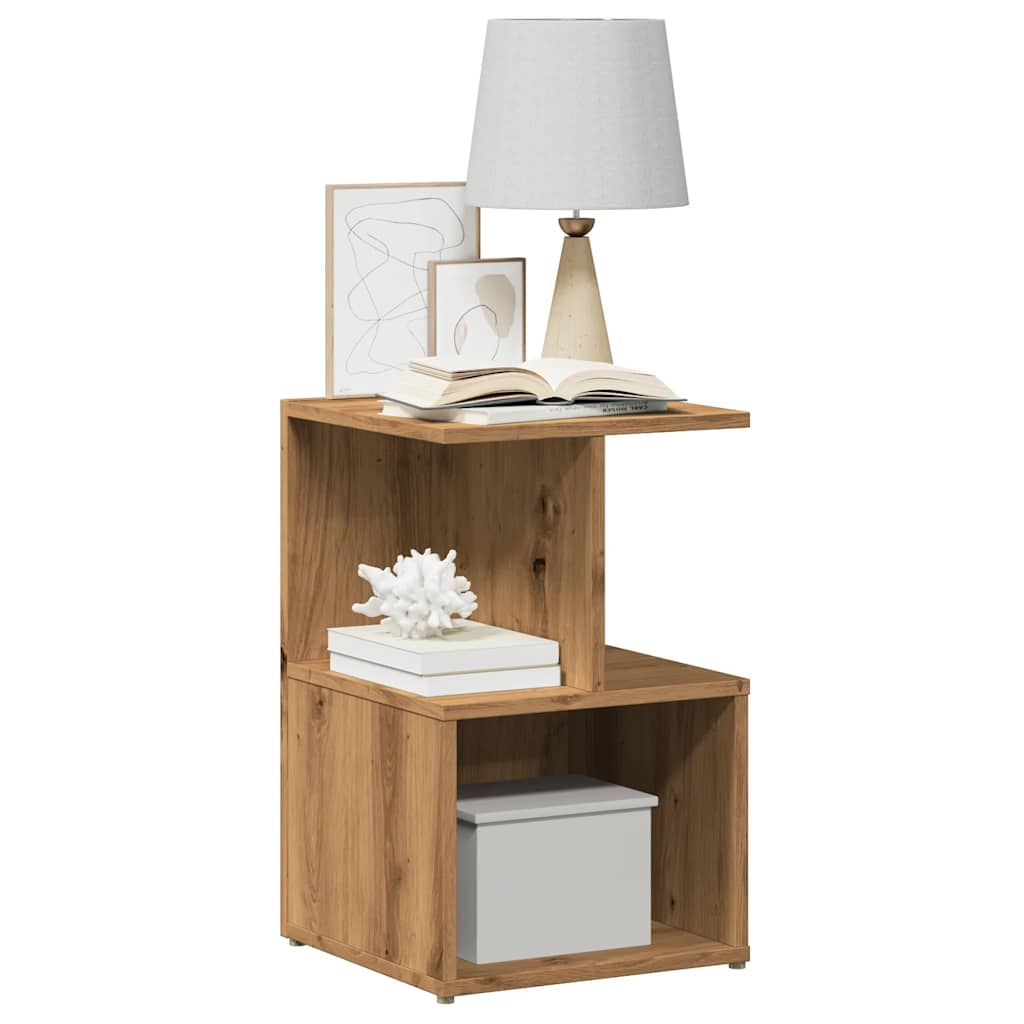 vidaXL Bedside Cabinet Artisan Oak 35x35x55 cm Engineered Wood