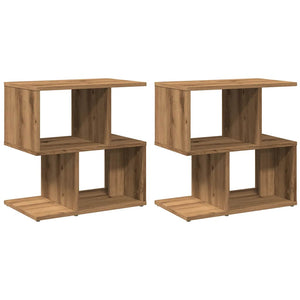 vidaXL Bedside Cabinets 2 pcs Artisan Oak 50x30x51.5 cm Engineered Wood