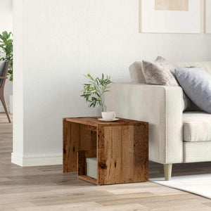 vidaXL Side Table Old Wood 59x36x38 cm Engineered Wood