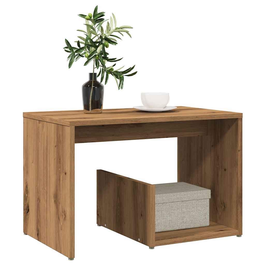 vidaXL Side Table Artisan Oak 59x36x38 cm Engineered Wood