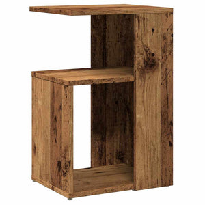 vidaXL Side Table Old Wood 36x30x56 cm Engineered Wood