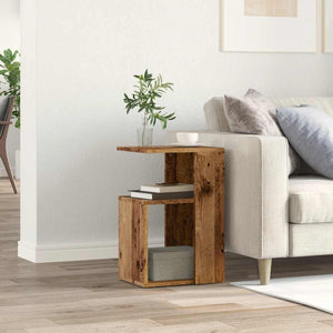 vidaXL Side Table Old Wood 36x30x56 cm Engineered Wood