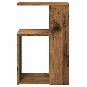 vidaXL Side Table Old Wood 36x30x56 cm Engineered Wood