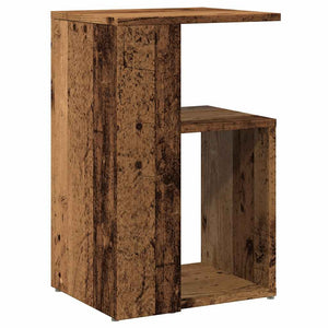 vidaXL Side Table Old Wood 36x30x56 cm Engineered Wood