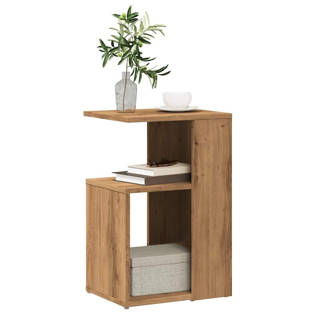 vidaXL Side Table Artisan Oak 36x30x56 cm Engineered Wood