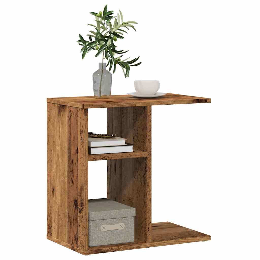 vidaXL Side Table Old Wood 50x30x50 cm Engineered Wood