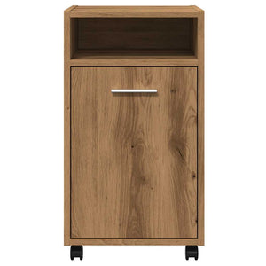 vidaXL Cabinet with Wheels Artisan Oak 33x38x60 cm Engineered Wood